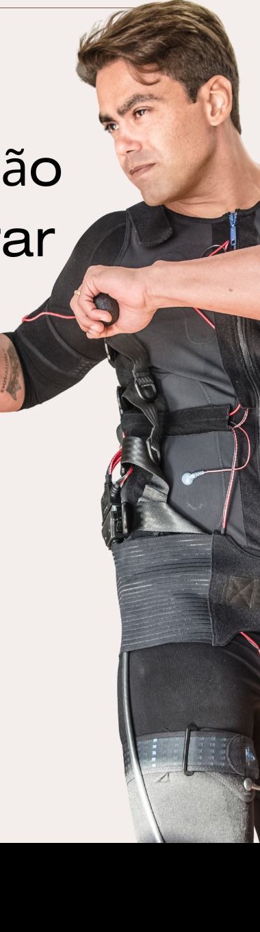 Detalhe de equipamento de eletroestimulação